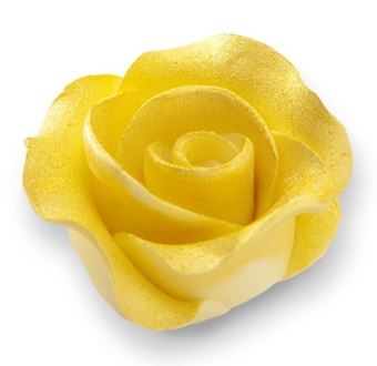 Picture of GOLD ROSE LARGE 6 X 3.5CM EDIBLE